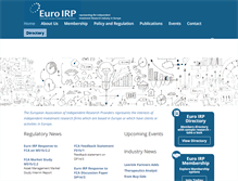 Tablet Screenshot of euroirp.com